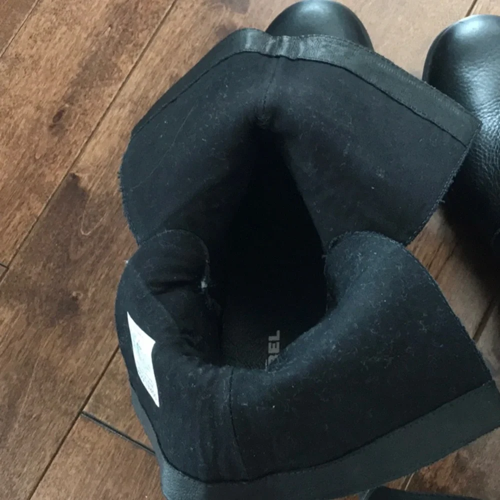 Sorel Phoenix Leather Boots- Black- Size 9.5 - Picture 9 of 10